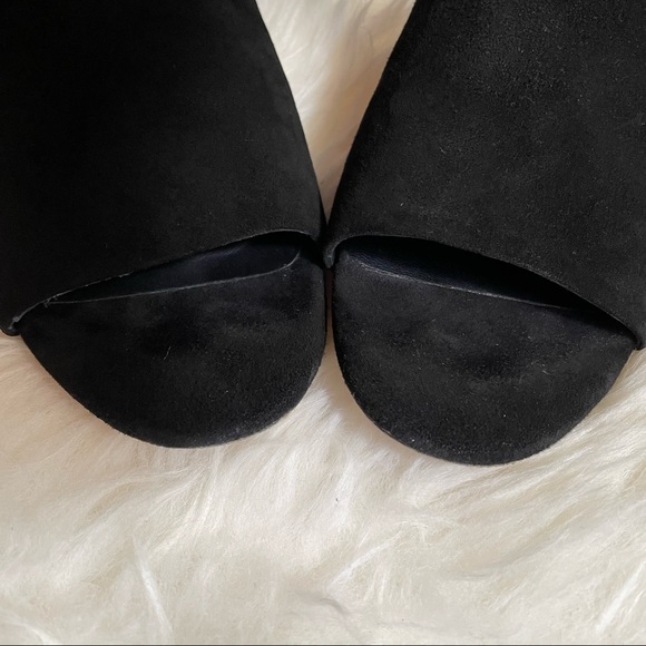 EUC Vince Damon Suede Ankle-Tie Slides - 7 - Picture 3 of 4